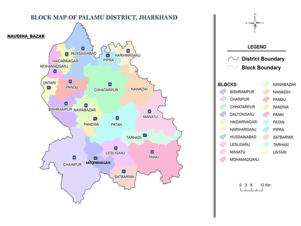 Palamu Block Map